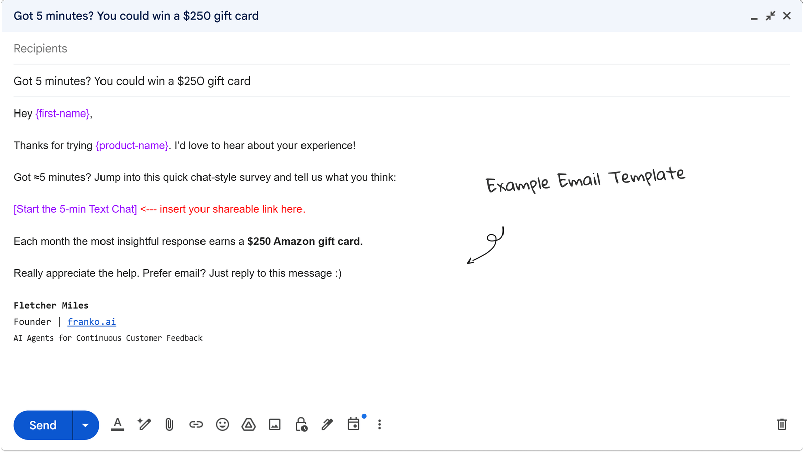 Step 3.1: Example Invite
